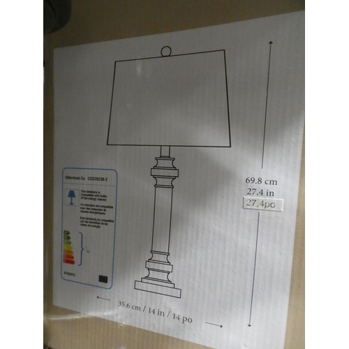 3151 - Sam 2Pk Glass Table Lamps       (220-311) * This lot is subject to VAT