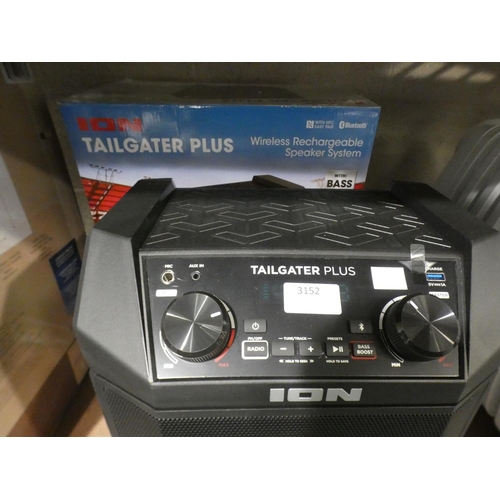 3152 - Ion Tailgater Plus 50W  Speaker  (220-313) * This lot is subject to VAT