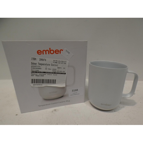 3168 - Ember White Ceramic Temperature Control Mug   (220-375) * This lot is subject to VAT