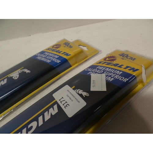 3171 - Two Michelin Stealth Wiper Blades (16