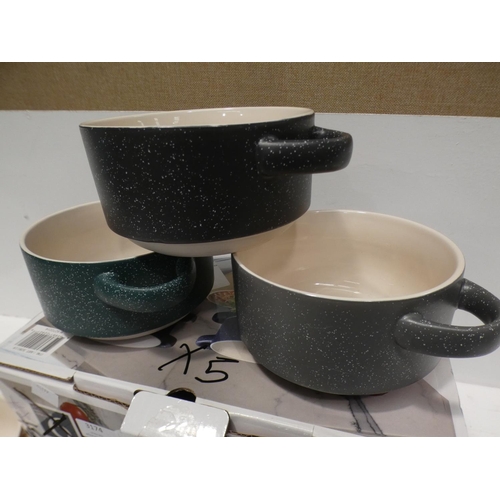 3174 - Mikasa Soup Bowls (One Missing) (220-197) * This lot is subject to VAT