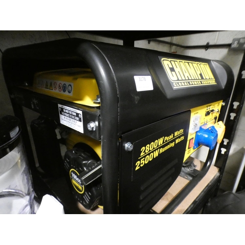 3178 - Champion Generator, RRP £189.99 + VAT       (220-292) * This lot is subject to VAT