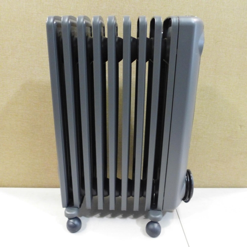 3245 - Delonghi Oil Filled Grey Radiator  (220-221) * This lot is subject to VAT