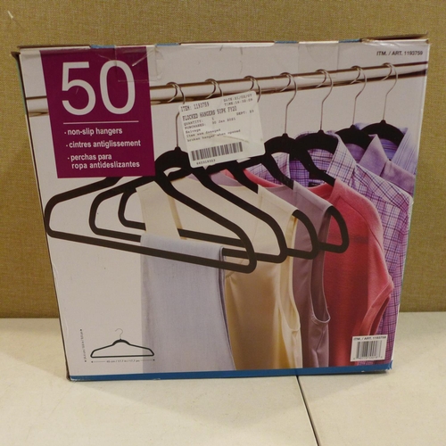 3254 - Pack of Flocked Hangers  (220-167) * This lot is subject to VAT