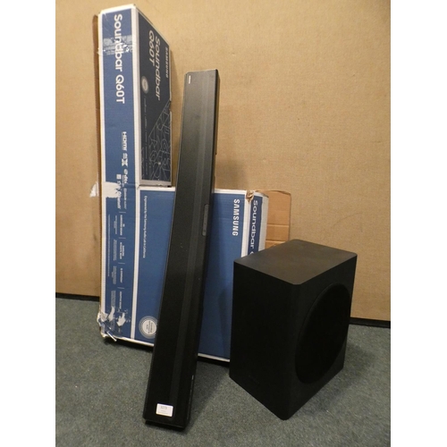 3273 - Samsung Soundbar no remote Hw-Q60T (model HW-Q6-T), RRP £289.99 + VAT  (220-182) * This lot is subje... 