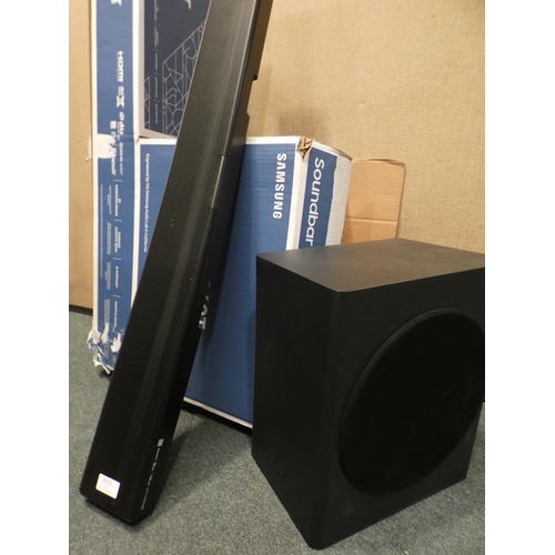 3273 - Samsung Soundbar no remote Hw-Q60T (model HW-Q6-T), RRP £289.99 + VAT  (220-182) * This lot is subje... 