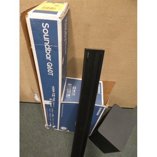 3273 - Samsung Soundbar no remote Hw-Q60T (model HW-Q6-T), RRP £289.99 + VAT  (220-182) * This lot is subje... 