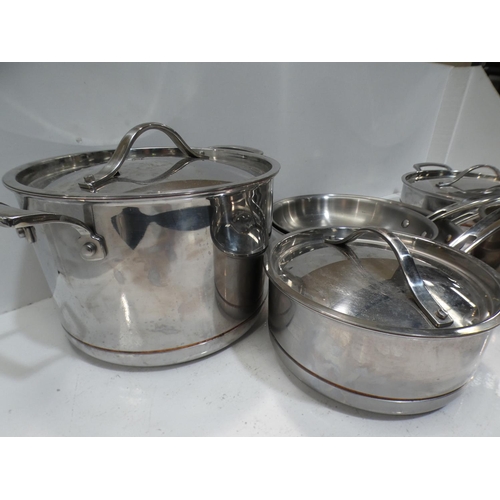 3287 - Ks S/S Cookware Set (used) , RRP £159.99 + VAT  (220-275) * This lot is subject to VAT