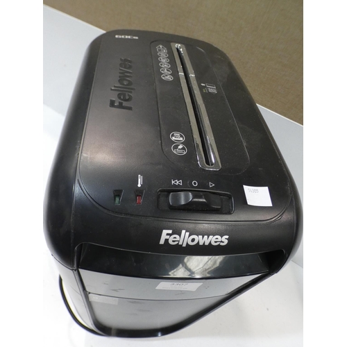 3307 - Fellowes 60Cs Cross Cut Shredder (220-227) * This lot is subject to VAT