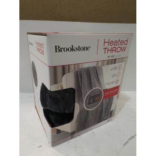 3308 - Brookstone Heated Throw   (220-261) * This lot is subject to VAT