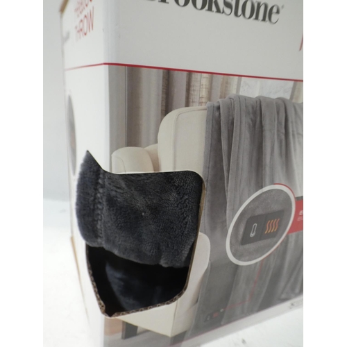 3308 - Brookstone Heated Throw   (220-261) * This lot is subject to VAT