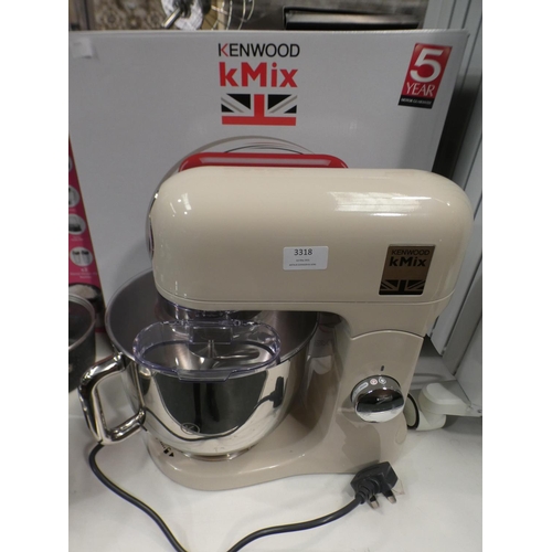 3318 - Kenwood Kmix Standmixer, RRP £183.33 + VAT (220-255) * This lot is subject to VAT