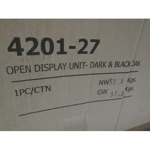 3371 - Tivoli Display Unit Dark Oak, Rrp £374.91 + Vat (4053-30) * This lot is subject to VAT