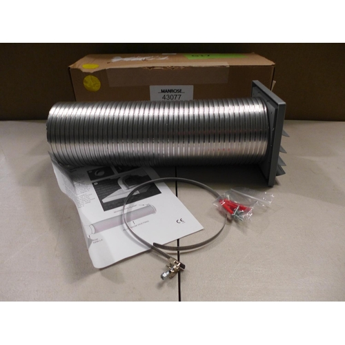 3407 - 120mm Chimney Hood Ducting Kit - model no.:- UNKNOWN, RRP £30 inc. VAT * This lot is subject to VAT