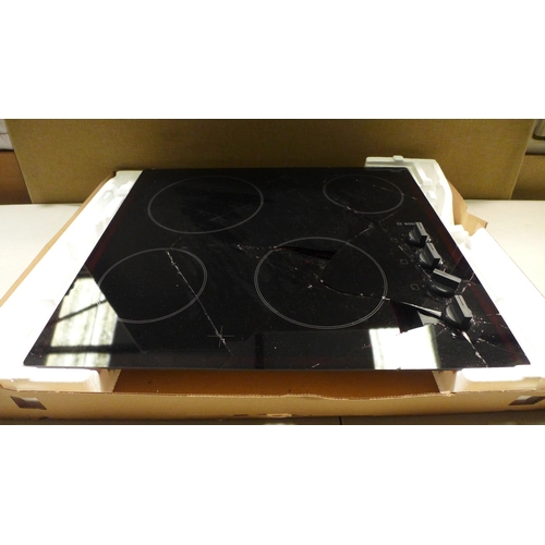 3434 - Bosch Ceramic 4 Zone Hob - Black H46xW592xD522 , model no.:-PKE611CA1E, RRP £349 inc. VAT * This lot... 