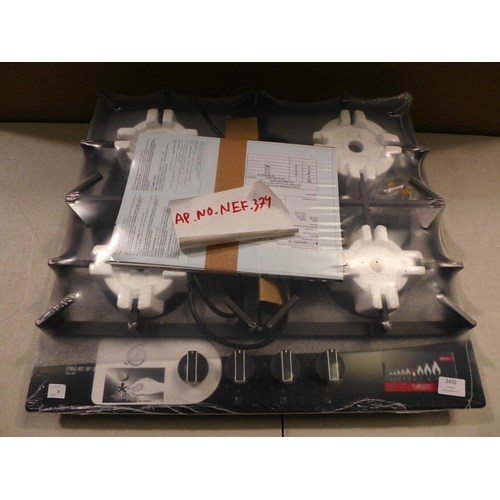 3436 - Neff Gas hob x 4 burners - sealed  *This lot is subject to VAT