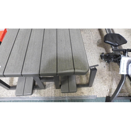 3442 - 6Ft Folding Bench damaged seats)      (220-112) * This lot is subject to VAT