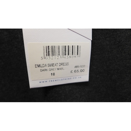 2095 - 5 Crew  Emilda sweat dresses - sizes 8-16 - new with tags RRP £65