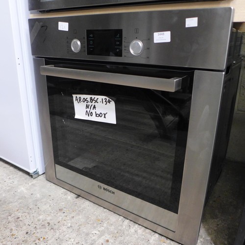 3448 - Bosch HBG53R550B Built-In Electric Single Multi-Function Oven - Stainless Steel - model no.:- HBG53R... 