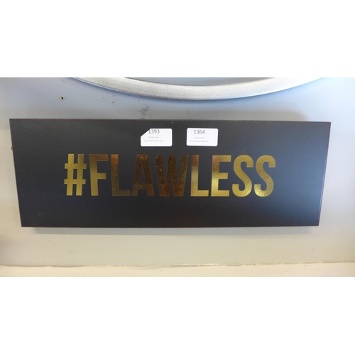 1356 - A Flawless gold foil plaque (1863801)   #