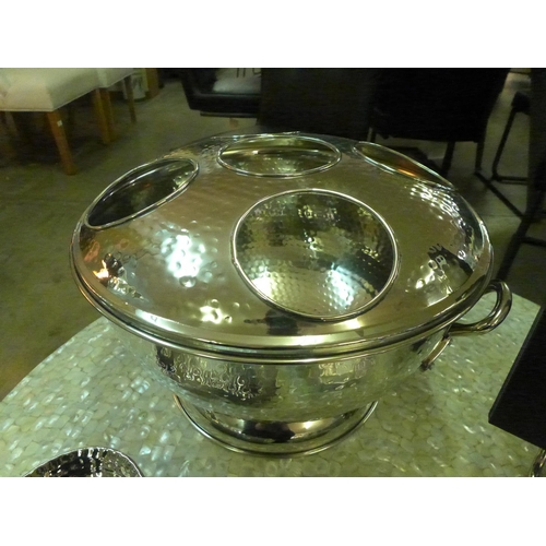 1502 - A hammered nickel five bottle champagne cooler (1516140)   #