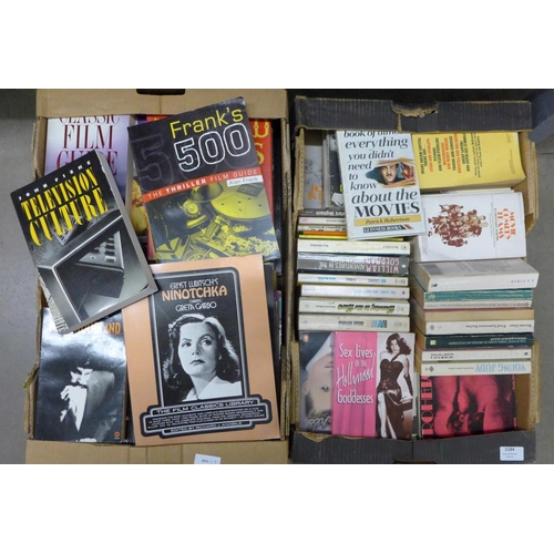 1184 - Two boxes of books, movie related **PLEASE NOTE THIS LOT IS NOT ELIGIBLE FOR POSTING AND PACKING**