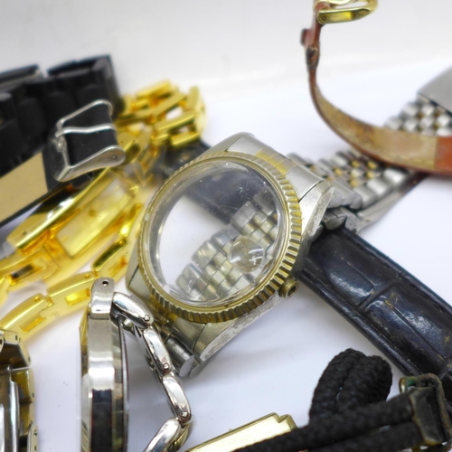 629 - A collection of wristwatches