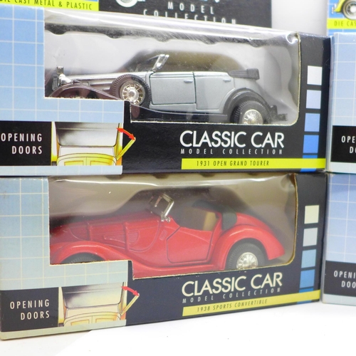 681 - Six Classic Car Model Collection die-cast vehicles, boxed