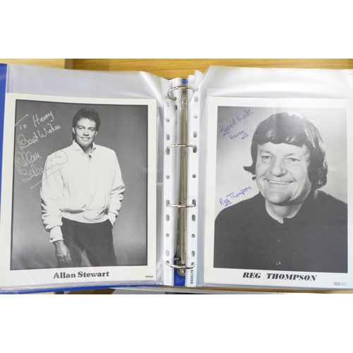 687 - An album of over 100 signed autographs of entertainers, ventriloquists, etc.