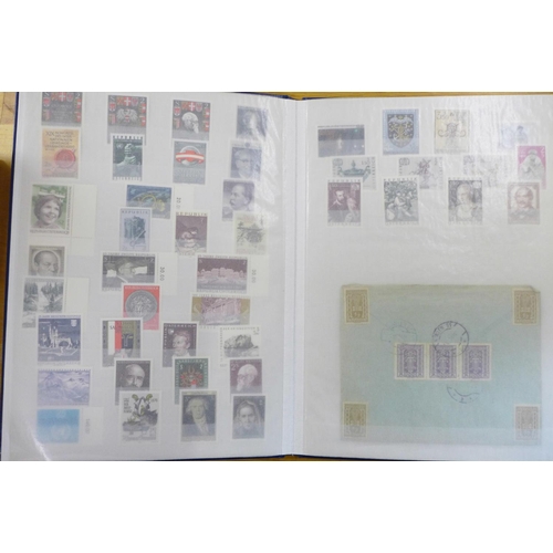 695 - Stamps; Austria mint stamps and postal history in stockbook