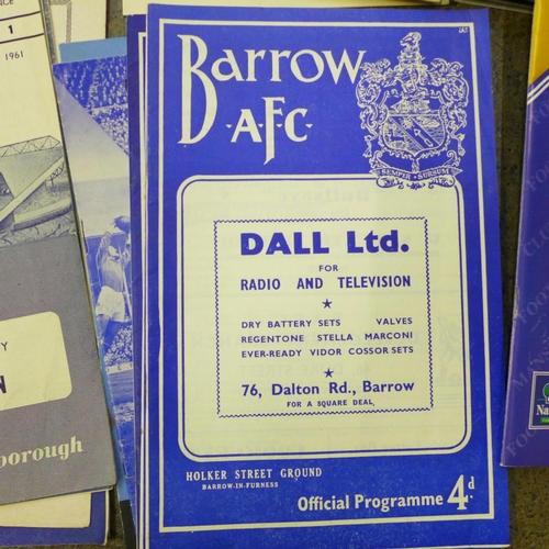 736 - A collection of football programmes, mid 1950's, 1960's and later