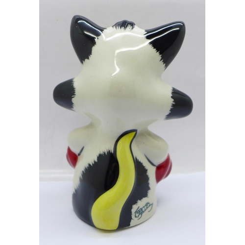 751 - Lorna Bailey Pottery - “Arnie the Cat”, 12cm, signed on the base