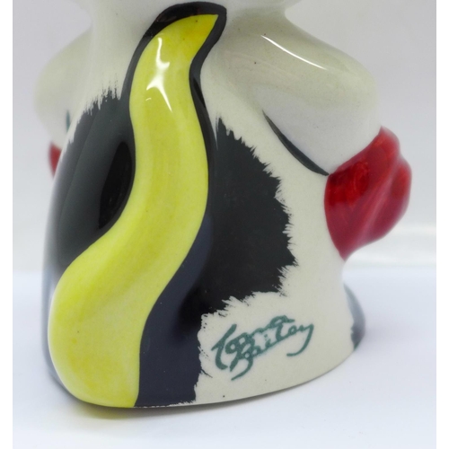 751 - Lorna Bailey Pottery - “Arnie the Cat”, 12cm, signed on the base