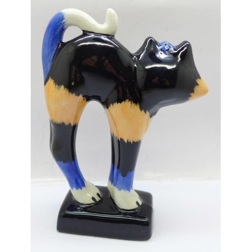 757 - Lorna Bailey Pottery - “Rafa the Cat”, 14cm, signed on the base