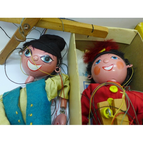 760 - Two Pelham puppets, one boxed