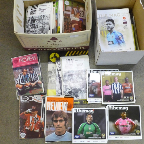 770 - Two boxes of Notts County Football Club programmes, 2012-2013