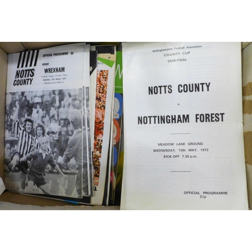 770 - Two boxes of Notts County Football Club programmes, 2012-2013