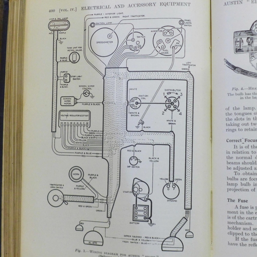 777 - Four vintage motoring manuals; Motor Repair and Overhauling (3) and The Modern Motor Engineer