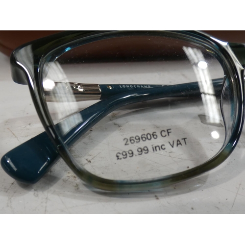 3091 - Pair of Green Longchamp Glasses (2603 306)  (223-157) * This lot is subject to VAT