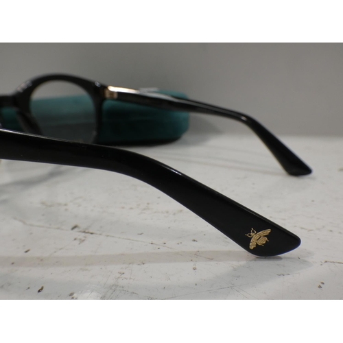 3112 - Pair of Gucci black glasses (Damaged/ Missing star gems) (GG0348O), RRP £170.78 + VAT   (223-62) * T... 