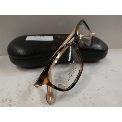 3113 - Pair of LK Bennett Tortoise Frame Glasses (B007 C3 49X16)  (223-37) * This lot is subject to VAT