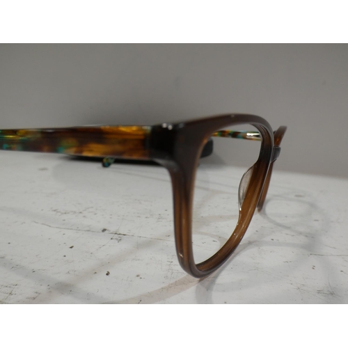 3114 - Pair of Kirkland Signature Carol Corybn Brown Glasses (no lenses)       (223-72) * This lot is subje... 