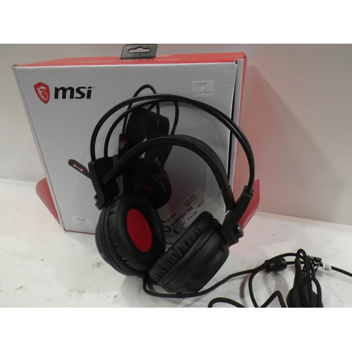 3125 - MSI Gaming Headset (DS502, S37-2100911-SV1)  (223-136) * This lot is subject to VAT