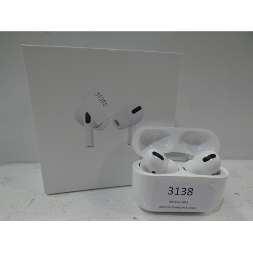 3138 - Apple Airpods Pro (MWP22ZM/A), RRP £189.99 + VAT         (223-98) * This lot is subject to VAT