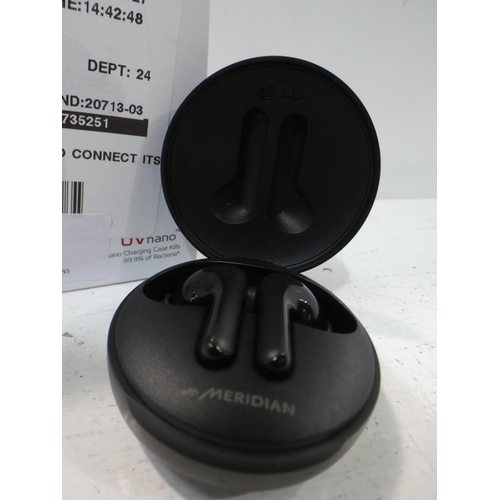 3144 - LG FN6 Black Wireless Earbuds (HBS-FN6), RRP £99.99 + VAT  (223-104) * This lot is subject to VAT