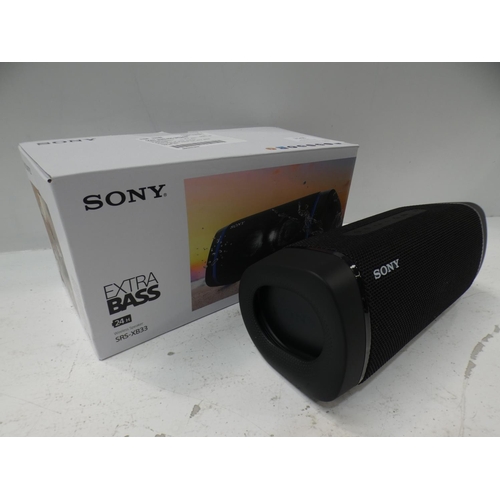 3148 - Sony Wireless Speaker (SRSXB33B.CE7)     (223-214) * This lot is subject to VAT