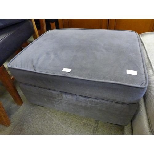 1771 - A grey velvet footstool - damaged