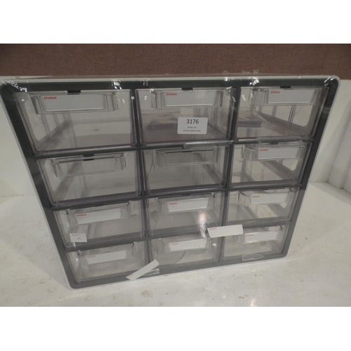 3176 - Sysmax 12 Drawer Multibox (damaged)          (223-135) * This lot is subject to VAT