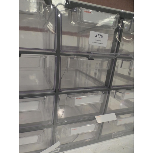 3176 - Sysmax 12 Drawer Multibox (damaged)          (223-135) * This lot is subject to VAT