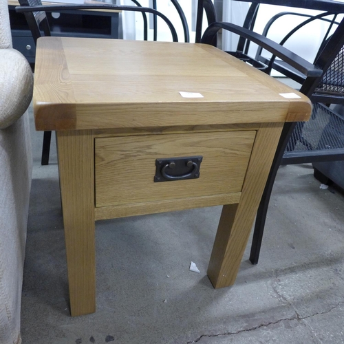 1773 - A Winchester oak lamp table with drawer (CO-LT) * this lot is subject to VAT